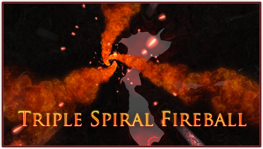 OVERKOR Spell - Triple Spiral Fireball