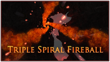 OVERKOR Spell - Triple Spiral Fireball OVERKOR Spell - Triple Spiral Fireball